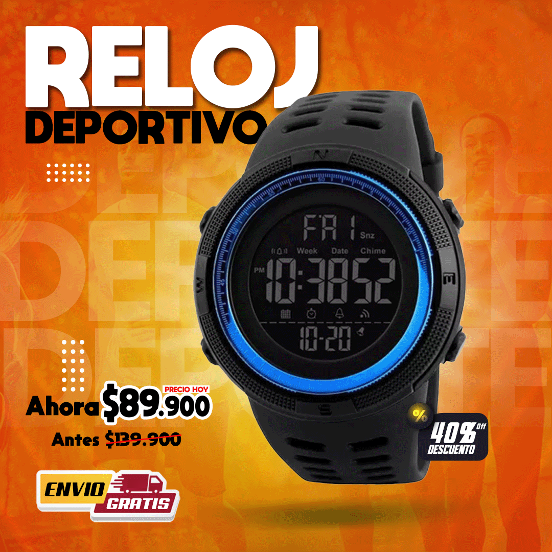 ⌚RELOJ DIGITAL DEPORTIVO🔝