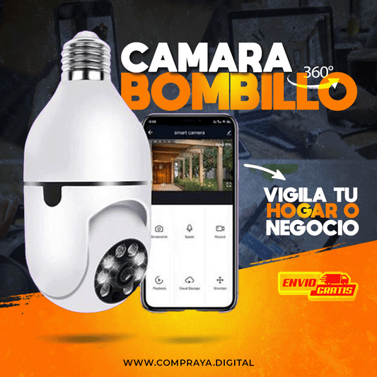 Cámara Bombillo 360°