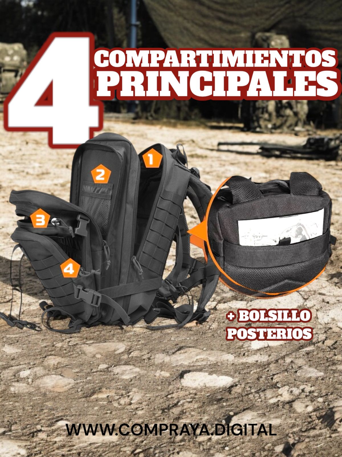 🔝Morral Táctico Pentagon™ 45 LT